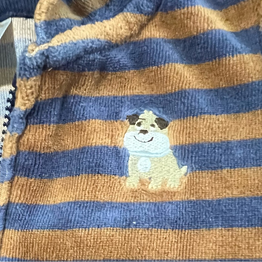 Carter’s Baby Hoodie Velvety Brown With dog Logo On Left Side 3 Months Old